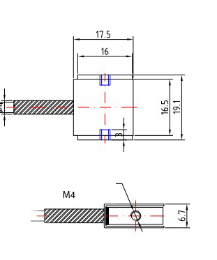 RES2 dimensional diagram showing dimensions